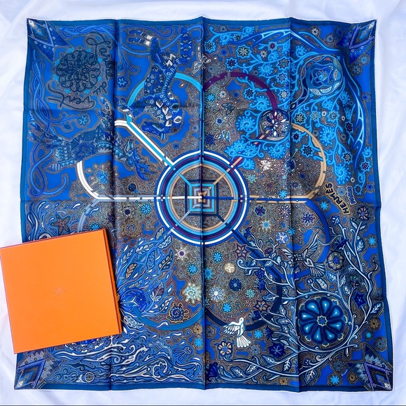 Hermes Accessories - SOLD HERMÈS silk twill L’arbre Du Vent scarf